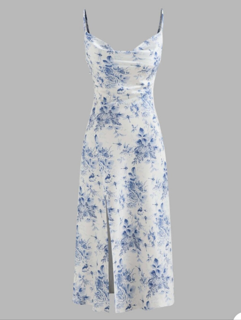 Floral Cowl Neck Maxi
